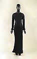 Evening dress, House of Dior  French, silk, acetate, vicose, polyester, fur, pearl, French