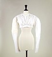 Bodice, cotton, probably French
