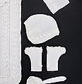 Christening ensemble, cotton, probably French