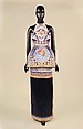 Dress, Mary Katrantzou British, born Greece, silk, metal, British