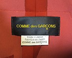 Ensemble, Comme des Garçons (Japanese, founded 1969), (a) plastic (polyurethane), polyester, cotton, metal; (b) plastic (polyurethane), polyester, nylon, metal, Japanese