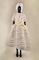 Ensemble, Comme des Garçons (Japanese, founded 1969), (a) plastic (foam); (b) acrylic, nylon; (c) rayon, cotton/polyester, viscose rayon; (d, e) cotton, plastic (polyurethane), Japanese