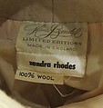 Cape, Zandra Rhodes (British, founded 1969), wool, synthetic, British