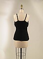 Bustier, Yohji Yamamoto (Japanese, born Tokyo, 1943), silk, wool, plastic, Japanese