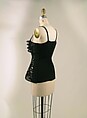 Bustier, Yohji Yamamoto (Japanese, born Tokyo, 1943), silk, wool, plastic, Japanese