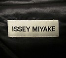 Coat, Issey Miyake (Japanese, 1938–2022), wool, silk, synthetic, leather, Japanese