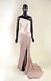 Evening dress, John Galliano, silk, metal, cotton, British
