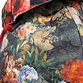 Ensemble, Comme des Garçons (Japanese, founded 1969), (a) polyester, nylon, cotton, silk, wool, triacetate, polyurethane, metal; (b, c) cotton, acetate, nylon; (d, e) cotton, acrylic, polyester, plastic (synthetic rubber), Japanese