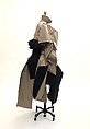 Trench coat, Comme des Garçons (Japanese, founded 1969), cotton, polyester, metal, Japanese