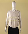 Vest, Helmut Lang (Austrian, born 1956), cotton, polyamide, polyester, goose down, Austrian