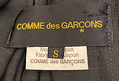 Coat, Comme des Garçons (Japanese, founded 1969), (a, b) wool, polyester, metal, Japanese