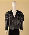 Jacket, Issey Miyake (Japanese, 1938–2022), plastic (polyurethane), metal, Japanese