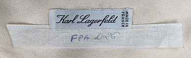 Dress, Karl Lagerfeld (French, founded 1984), silk, French