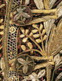 Court ensemble, silk, metallic thread, French