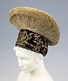 Headdress, cotton, metal, Austrian