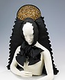 Headdress, metal, silk, cotton, glass, pearl, German (Bavarian)