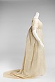 Evening dress, cotton, American
