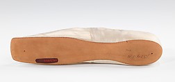 Wedding slippers, C. Middleton, silk, American