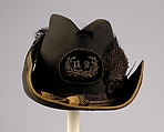 Hat, Wool, feathers, metallic, silk, French