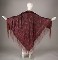 Shawl, Silk, probably American