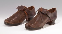 Shoes, leather, probably European