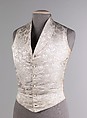 Wedding vest, silk, cotton, leather, American