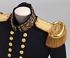 Military jacket, C. Webb (British), wool, silk, leather, metal, British