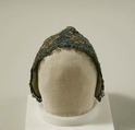 Cap, silk, metal thread, European
