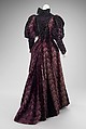 Ensemble, House of Worth (French, 1858–1956), silk, beads, jet, fur, linen, American or European