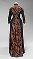 Dress, Franziska Noll Gross (American (born Germany), 1831–1906), silk, metal, American