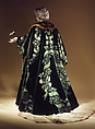 Evening coat, House of Worth (French, 1858–1956), silk, fur: European polecat (Mustela putorius), French