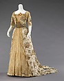 Ball gown, Beer (French, ca. 1890–1928), silk, metal, rhinestones, French