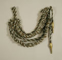 Aiguillette, silk, metal, Italian