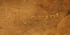 Uniform hat, leather, Italian