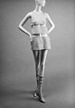 Ensemble, (a–d) Rudi Gernreich (American (born Austria), Vienna 1922–1985 Los Angeles, California), (a, c, d) wool, plastic (vinly)
(b) wool
(e,f) leather, plastic (vinyl), American