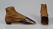 Boots, Leather, wool, silk, American