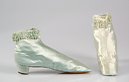 Evening boots, Silk, American