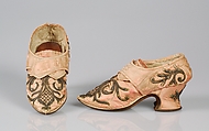 Shoes, Silk, metallic, British