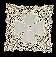 Handkerchief, Sarah Pursell, Linen, American