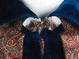 Dressing gown, wool, silk, American