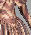 Visiting dress, silk, American