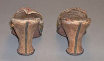 Mules, leather, silk, French
