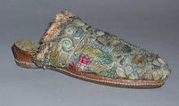 Mules, silk, metal, British