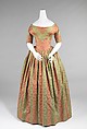 Evening dress, silk, American