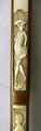 Busk, wood, shell, horn, Italian