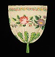 Evening pouch, glass, linen, German