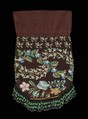 Evening pouch, glass, silk, American