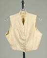Riding vest, cotton, American