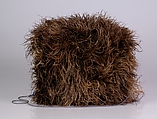 Muff, Feathers, silk, American