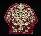 Headdress, Silk, metallic, metal, rhinestones, pearl beads, linen, Russian